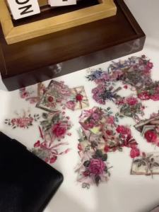 50pcs Floral Stickers Flower Natural Decorative Decals Aesthetic Waterproof PET Sticker for Journaling Notebook Water Bottle