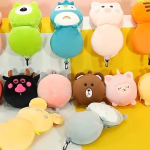 Neck Pillow Eye Mask Bag Multifunctional Office Naps Cartoon Cute Plush Pillow Comfort Travel Portable Neck Pillow