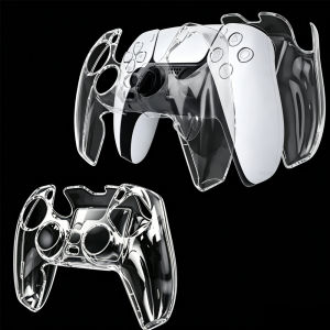 Tectinter | PC Clear Case Shell For PS5 Controller Skin Cover Transparent Full Protector for Sony Playstation 5 Gamepad Gaming Accessories