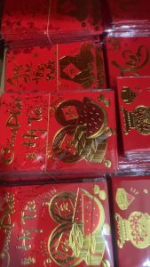 [1 xấp] bao lì xì ép kim nhỏ dày ( 1 xấp 6 cái )