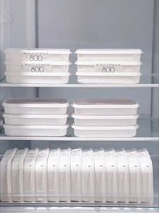Refrigerator Storage Box With Handle Heatable Food Sealed Container Food Storage Organizer