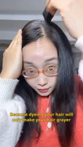 ThaiJOY💕ปิดผมขาว หวีย้อมผม แท่งปิดผมหงอก สกัดจากพืช ร้านทำผม แท่งติดผมกันน้ำและกันเหงื่อสำหรับปกปิดผมหงอกกันน้ำ หวีย้อมผม ย้อมผม อุปกรณ์ทําผม วางให้กว้างขึ้น ปกปิดผมขาว สาร