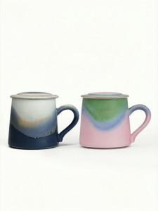 Spiral | Wedding Gifts Ceramic Coffee & Water Cups Set
