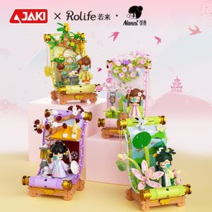 JAKI Nanci Seasonal Scroll Aromatic Tabletop Decoration Fairy Atmosphere Building Blocks Gift for Girls Birthday