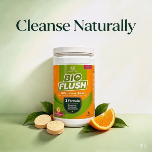 MACIFA Bio Flush 3-in-1 Probiotic Detox Chewable Tablets | Mango Orange Gut Cleanse Supplement