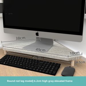 Corner Computer Monitor Elevation Stand Desktop Display Holder Office Desk Triangle Workstation Laptop Display Riser