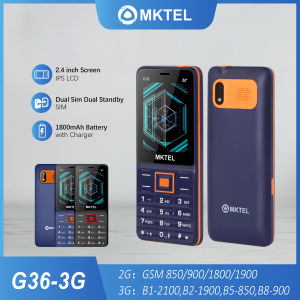 MKTEL G36-3G feature phone 2.4screen Dual Sim Dual Standby 1800mAh Battery 2G3G network Support MP3MP4 FM Bluetooth