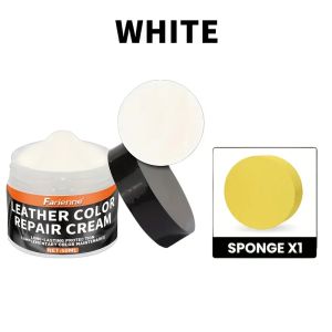 Leather coloring paste-three colors(whitebrownblack)suitable for shoesbagssofas-repairrestore faded and scratched leather