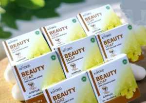 50 gram!paket 3 pcs beli  2 gratis 1 sabun viral untuk jerawat &flek memutihkan meremajakan kulit kiyoko beauty soap by pharis