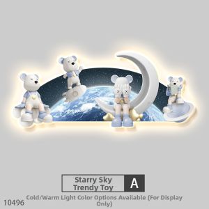 RUIBAHAO | Modern Simple Cute Bear Cartoon Childrens Room Decorative Painting