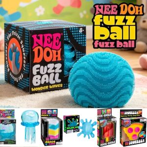 NeeDoh Fuzz Ball Blind Box Schylling Soft Fuzzy Stress Relief Ball Squishy Sensory Fidget Toy Cute Desktop Collectible Gift