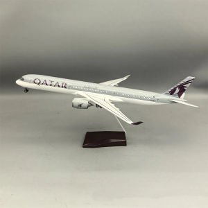47cm Large Scale Qatar Airways A350-1000 Diecast Airplane Models Kit with Landing Gear Wheel For Adult Aviation Souvenir Gift
