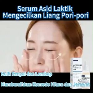 EELHOE  Asid Laktosa Mengecilkan Serum Pori   Keanjalan Kulit dan Kelicinan Pati Penjagaan Kulit Blackhead dan Jerawat