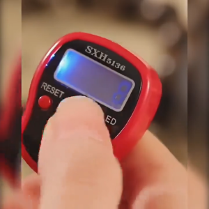 TASBIH DIGITAL LAMPU LED FREE KOTAK DZIKIR DIGITAL COUNTER 3 TOMBOL Hans OS