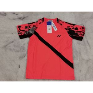 Kaos olahraga bulutangkis Yonex orange