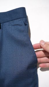 OWEN - Quần tây Slim Fit QS231730 màu Xanh vừa chất liệu TR Spandex