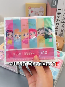 Tisu Poket 卡通口袋纸巾 Cartoon Pocket Tissue 1pcs 便携式纸巾包柔软吸水旅行餐巾纸 Cute Mini Portable Soft Dinner Travel