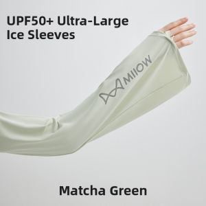 MiiOW | Cat Woman Loose Fit Large Size Sunscreen Ice Sleeve Womens 2025 New UV Protection Cycling Ice Silk High Aesthetic Hand Sleeve Cover