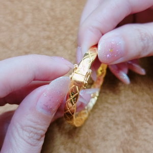 JIN JING GELANG TANGAN FASHION (PADU) EMAS 916 TULEN 13.63G/15.57G/22.77G