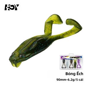 Kingdom | Bộ Mồi Câu Cá Mềm Kingdom 5 Chiếc 90mm 6.2g Chất Liệu TPE Mồi Giả Nổi Trên Mặt Nước Dùng Cho Câu Cá Bass Cá Lóc Nước Ngọt