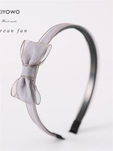 Dongda Gate Womens Hair Accessories Hairband Clip Toothed Hairpin Fresh Butterfly Knot Headband Simple And Versatile Hair Accessories