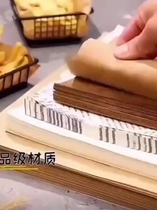 50Pc Oil-absorbing Newspaper Kitchen Oil-proof Wax Paper Fries Fried Chicken Oil-absorbing Paper Bread Bake Separating Pad Paper