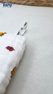 FANY - SET 2 KHĂN GẠC/KHĂN TẮM IN CAO CẤP 4 LỚP 80 X 80 CM