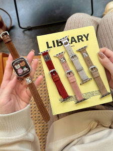 Soft Corduroy Watch Band Roropie iWatch11  Watch SE3 Cute Illustration Bandeau Comfortable Strap Fashionable Accessory