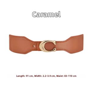 Elastic Vintage Wide Waist Belt for Dresses and Outerwear