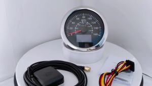 85mm GPS Speedometer 60M 80M 120M 160M 200M with 4K 6K 7K 8K RPM Tachometer with 7 Colors Backlight for Car Boat Yacht 9-32V