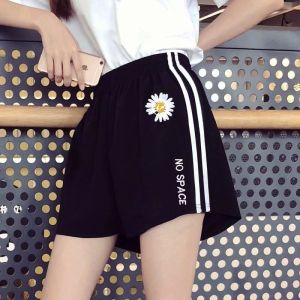 Sports Shorts Womens Running High Waist All-Matching Korean Casual Fashion A- line Hot Pants Loose Ins Trendy Outwear Summer