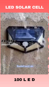 LED Panel Surya Lampu Solar Cell 100LED  Sensor Tenaga Matahari  Tahan Air
