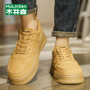 Mens Casual Shoes Fashionable Brown Retro Sneakers Sporty Trendy Winter Boots Leisure Footwear for Youth Glue Adhesive Shoes