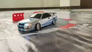 RC Drift Diecast Body Shell LDRC LD1899 NISSAN GTR Gyroscope RWD Propo