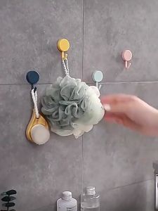 KAMJE Gantungan Hook Cantolan Hanger Tempel Tembok Kuat Dinding Serbaguna Bulat Macaron