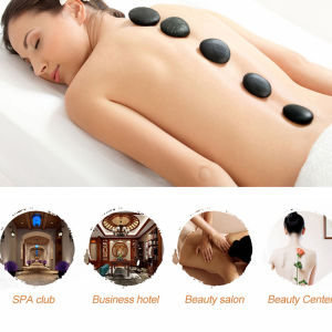 Natural SPA Hot Stones For Massage Natural Energy Rocks Basalt Stone Relaxing Healing Pain Relief