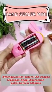 Mini Hand Sealer / Perekat Bungkus Makanan Plastik / Hand Sealer