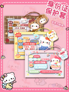 Acrylic Student ID Card Holder Lanyard Campus Bus Card Holder Cartoon Work ID Card Holder Clear Business Card Holder