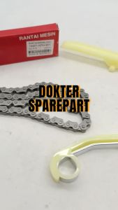 KPH PAKET 2 KARET TENSIONER + RANTAI KETENG KHARISMA / SUPRA X 125 / LIDAH / RANTAI MESIN KAMPRAT