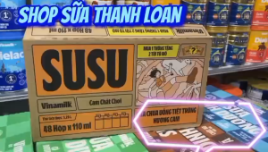 Thùng 48 Hộp Sữa Chua Uống SUSU Vinamilk Hương Cam 110ml.