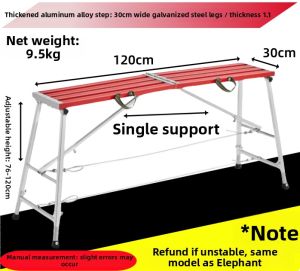 Adjustable Aluminum Multipurpose Scaffold Stool