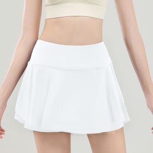 Womens Tennis Skort with Phone Pocket High Waist Flowy Athletic Skirt