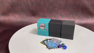PREMIUM 100+ PU Leather Card Storage Box Pokemon TCG Deck Box Holder Trading Game Yugioh MTG Photocard Holder卡牌收纳盒