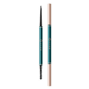 MONLEYTA | Long-lasting Waterproof Sweatproof Ultra-fine Double-ended Natural 3D Eyebrow Pencil Easy-to-apply Beginners Official Flagship Store