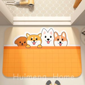 Thick 3.5 cm Super Absorbent Bath Mat Quick Drying Cartoon Bathroom Floor Mat  Absorbent Foot Mat Bedroom Mat Carpet