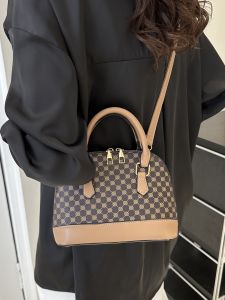 Túi xách hình vỏ thời trang dành cho nữ Bề mặt mềm Dây kéo đóng thông thường Họa tiết hình học Đeo chéo