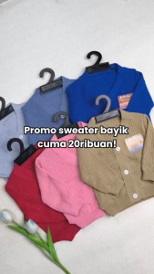 MAYNIESBABY 3-12 Bulan sweater anak cowok cewek JAKET RAJUT HANGAT anak bayi