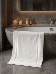 Five Star Hotel Bath Mat Antibacterial Absorbent Cotton Simple