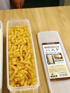 🔥Ready Stock🔥 Pasta Rectangular Storage Container Clear Transparent Pasta/Noodles/Cutleries/Leftover Storage Kitchenware
