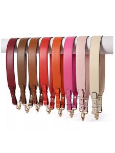 Red Smooth Genuine Leather Bag Strap Wide Shoulder Strap Replacement Strap for Womens Crossbody Bag EIMISOYOO/IMI rhyme